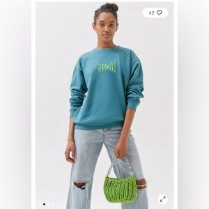 Urban Outfitters Project Social T Vegan Embroidered Pullover Sweatshirt